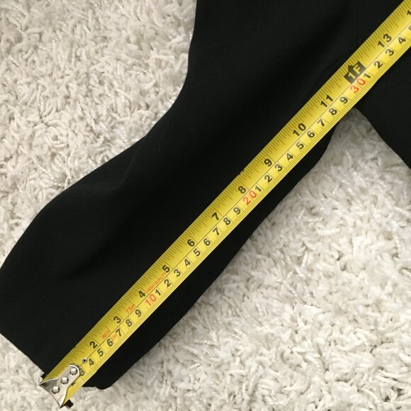 90s Vintage Virgin Wool + Patent Leather Cropped Black Blazer Jacket - Picture 15 of 15